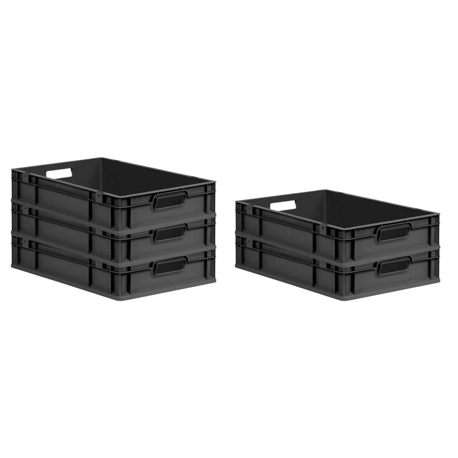 PROREGAL SparSet 5x Eurobox Nextgen Grip HxBxT 12x40x60cm 23 Liter Griffe O günstig online kaufen
