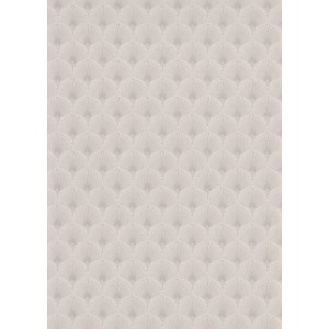 Erismann Vliestapete Versailles Antoinette in Taupe mit glänzender Fächerstruktur.
