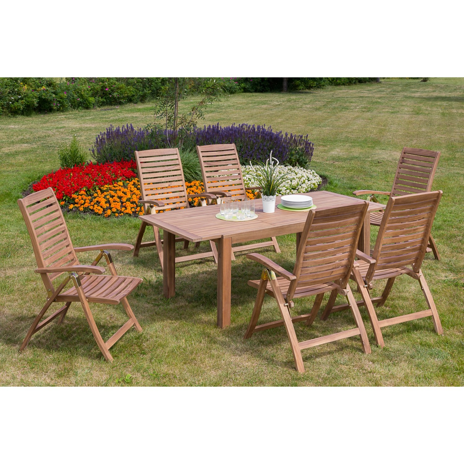 Gartenmöbel-Set Paraiba 7-tlg. Braun günstig online kaufen