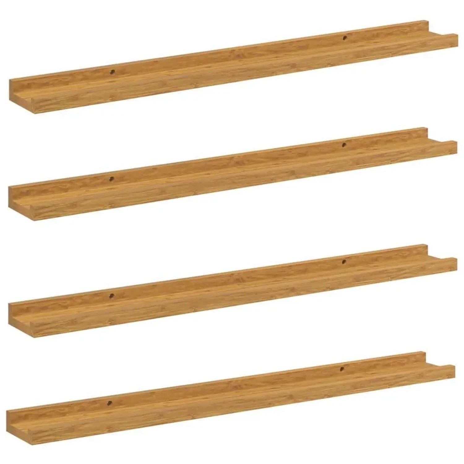 vidaXL Wandregal mit Regal 4 Stk Beige 80 x 9 x 3 cm Holzwerkstoff 42020038 günstig online kaufen