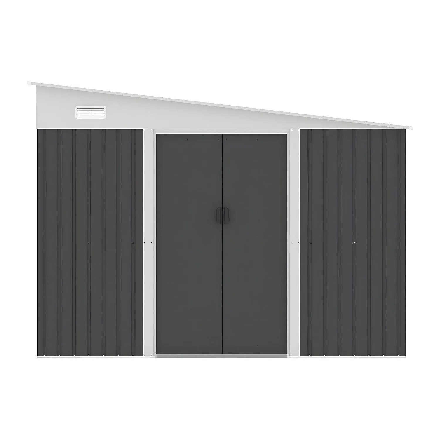 Vente-unique Schrebergartenhaus Daxton Anthrazitgrau 269 cm