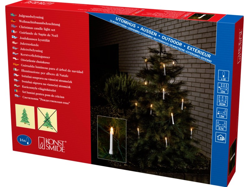 Konstsmide Baumkette Topbirnen One String 16 Birnen klar kaufen bei OBI | Weihnachtsbaumkerzen