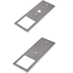 Kalb LED Unterbauleuchten 2er Set, dimmbar, Edelstahl gebürstet, Küchenleuchten.