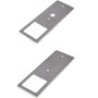 Kalb LED Unterbauleuchten 2er Set, dimmbar, Edelstahl gebürstet, Küchenleuchten.