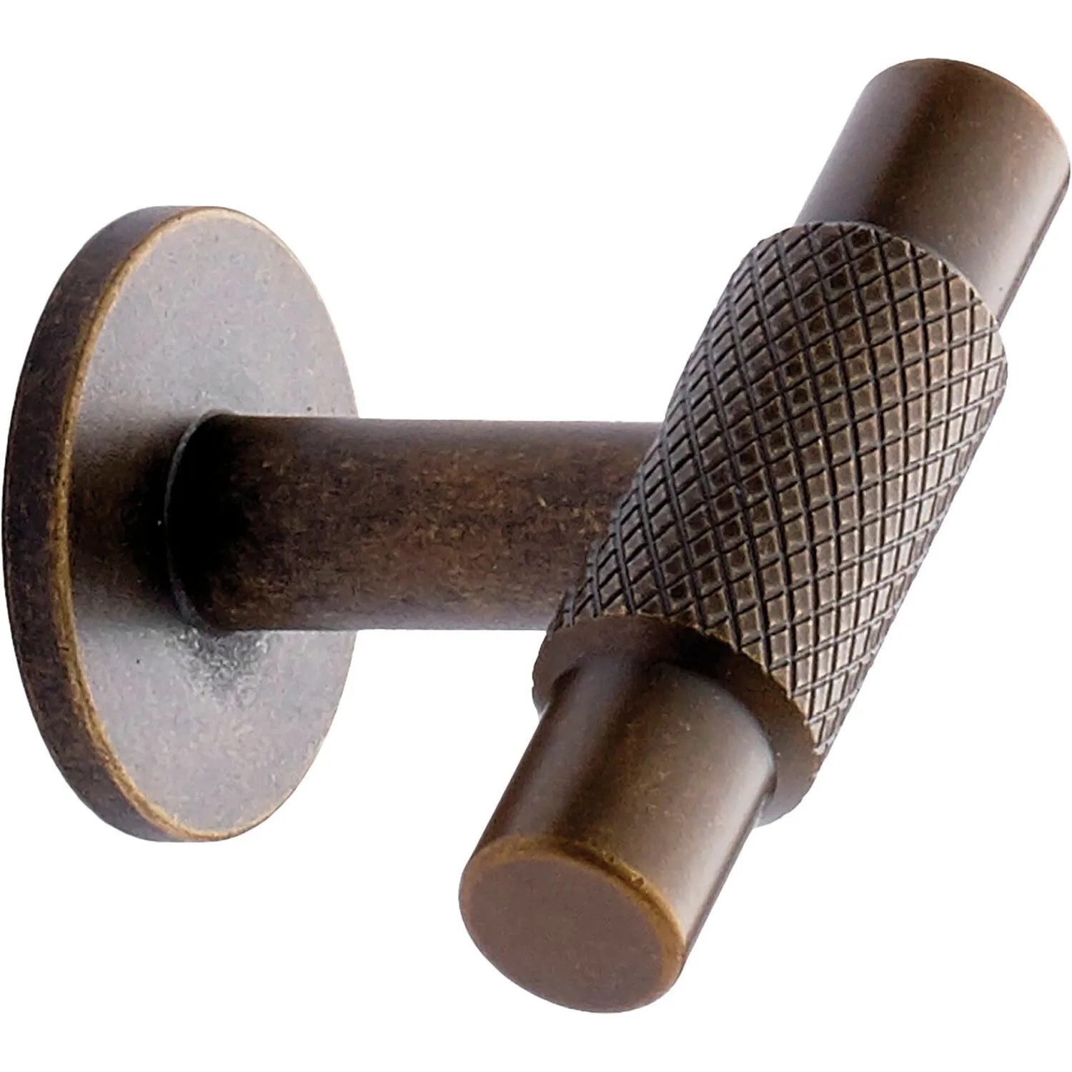 Furnipart Möbelknopf Manor ø 14 mm Tiefe 39 mm Zinkdruckguss Messing Antik