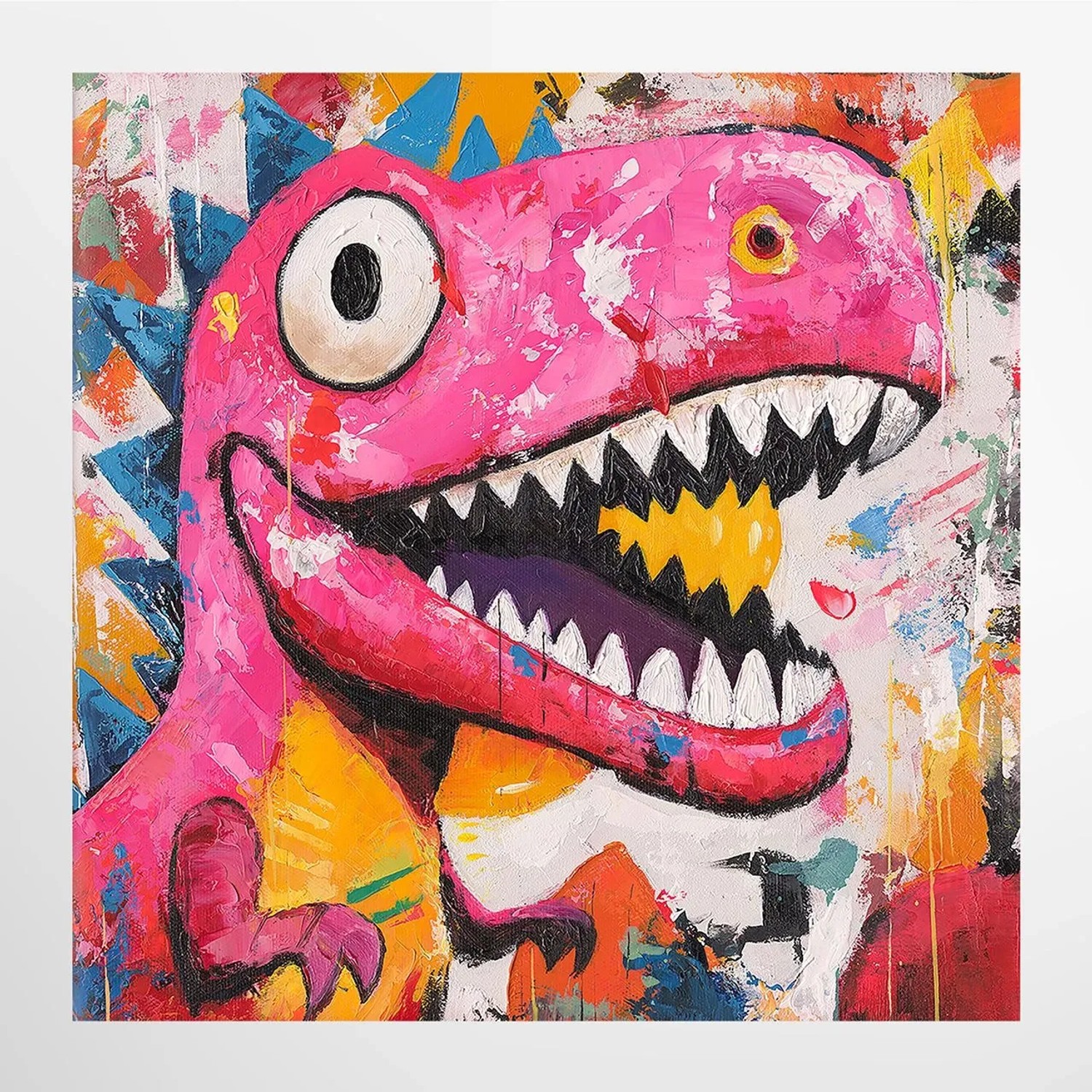 ArtUniverse Leinwandbild Pinkasaurus 40 x 40 cm