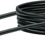 Schwarzes Schwaiger CAT 6 Netzwerkkabel (SF/UTP) mit RJ45-Steckern, 2,5 m lang.