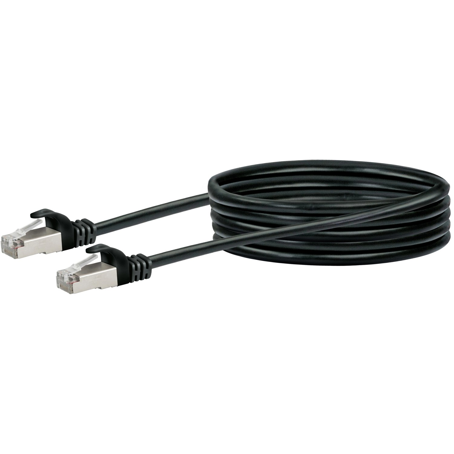 Schwaiger CAT 6 Netzwerkkabel (SF/UTP) RJ45 Stecker > RJ45 Stecker 2,5 m Schwarz