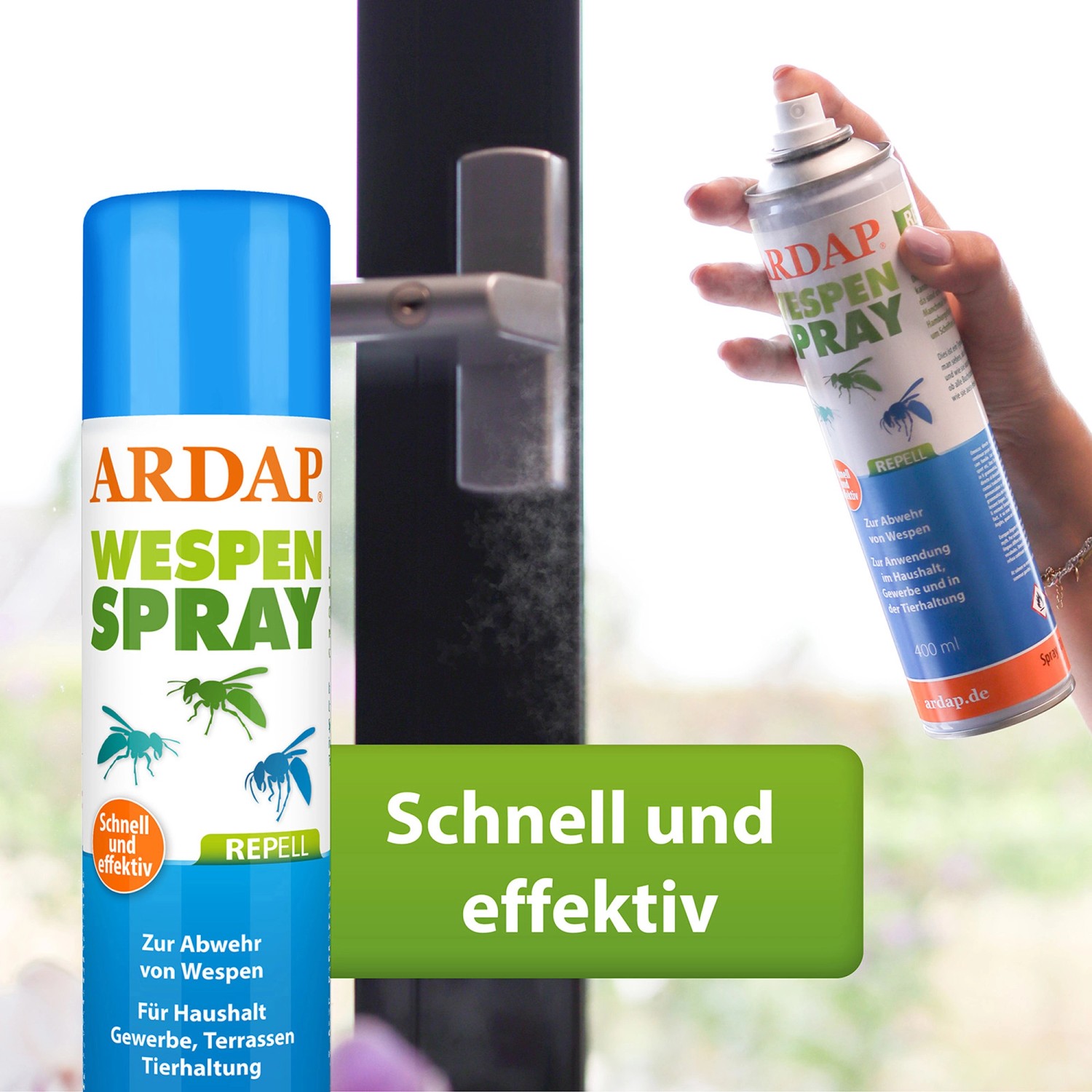 Ardap Repell Wespenspray zur Wespenabwehr und Ungezieferbekämpfung im Haus und Garten.