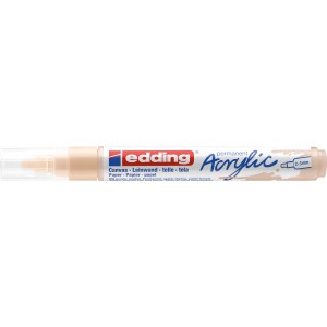 Edding 5100 Acrylmarker medium in Warmbeige, Strichbreite 2-3 mm, für Leinwand, Papier und Holz.