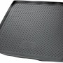 Schwarze Gummi Kofferraumwanne für Volvo XC90 (2002-2014), 5-Sitzer, passgenau mit Rand.
