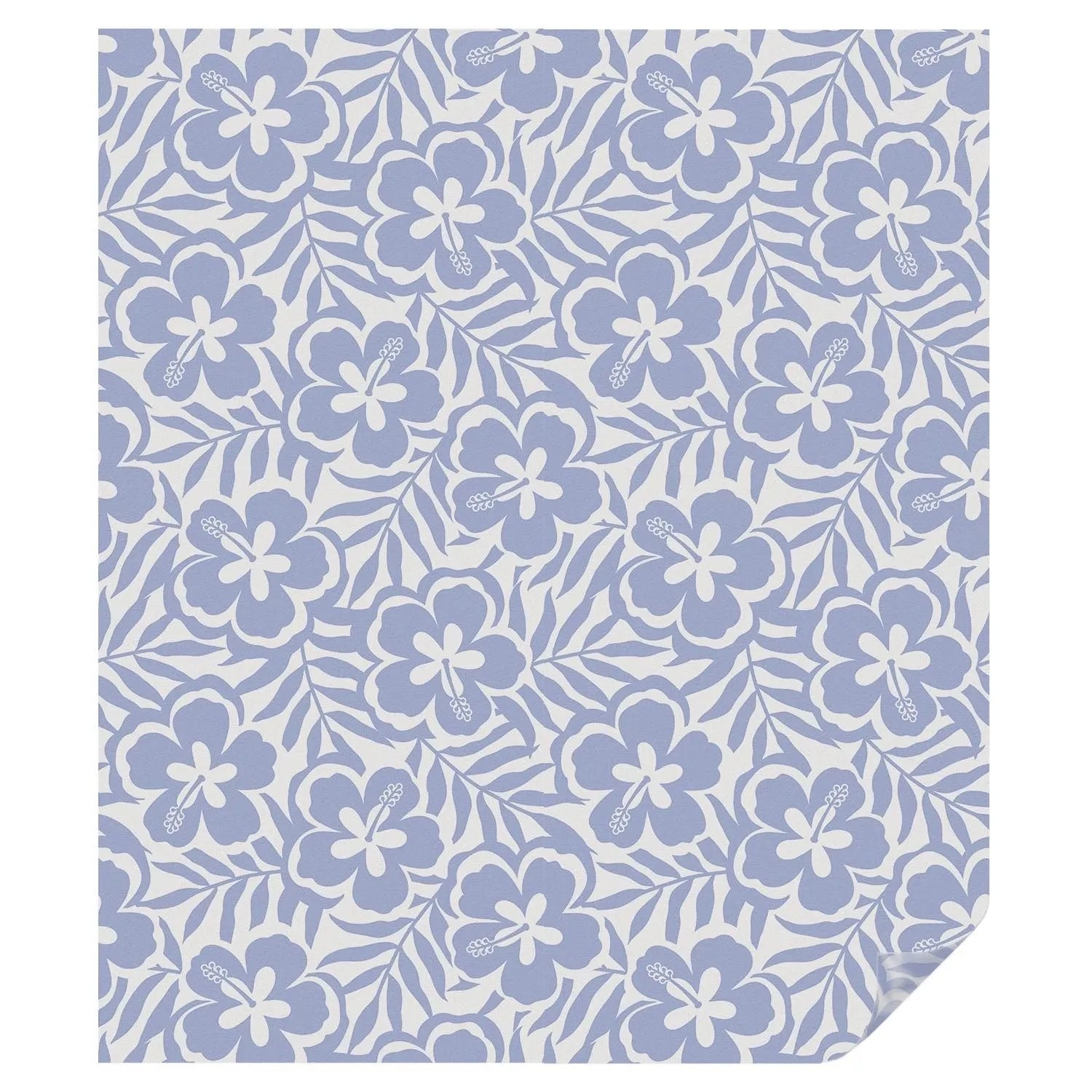 Tulup Fensterfolie Hibiskusblüten Milchglasfolie 100x116 cm Blau Milchglasf günstig online kaufen