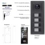 Goliath IP Video Türsprechanlage für 8 Familien in Anthrazit mit 7 Zoll Monitor und App Steuerung.