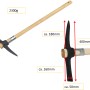 LUX Kreuzhacke Comfort mit Stiel (900mm) zum Lösen von hartem Erdreich.