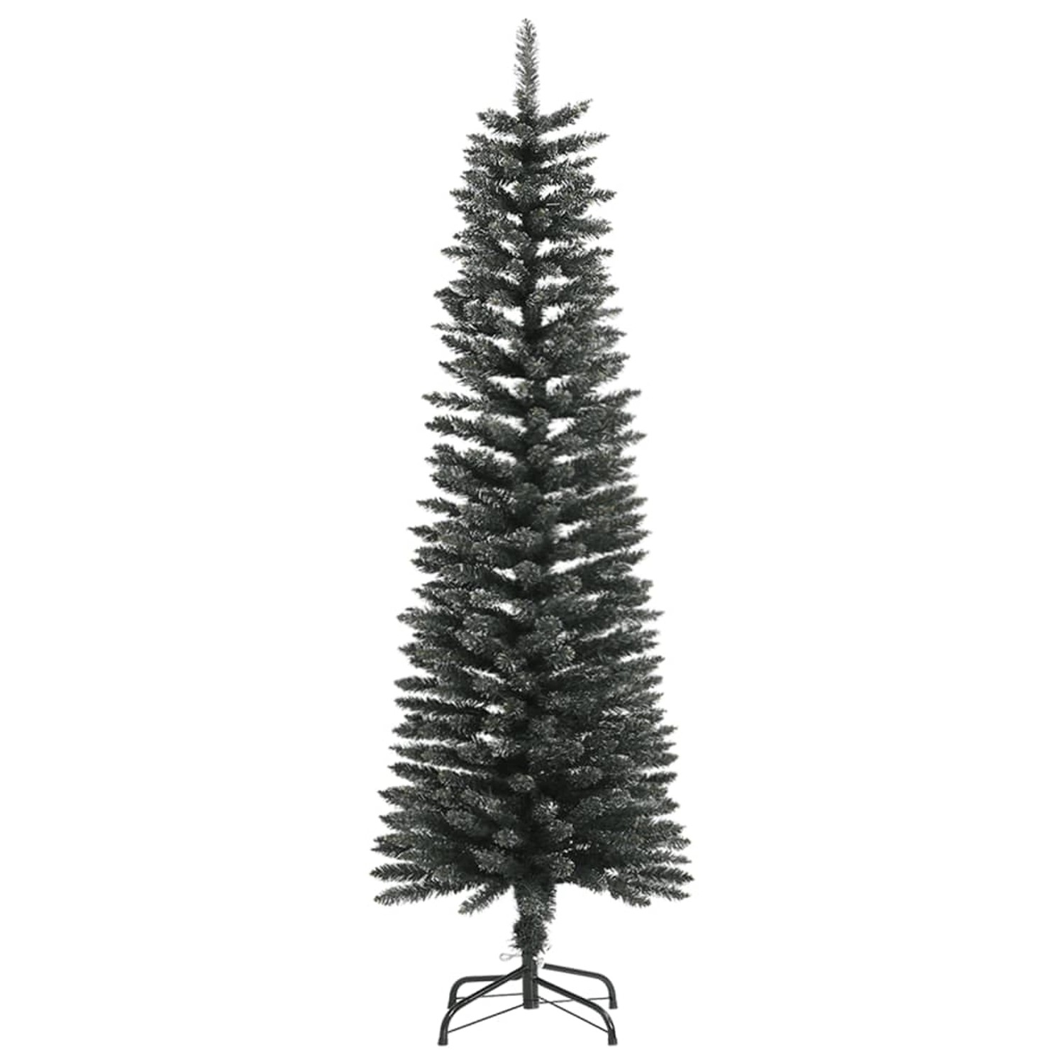 vidaXL Künstlicher Weihnachtsbaum mit Ständer Schlank Grün 150 cm PVC