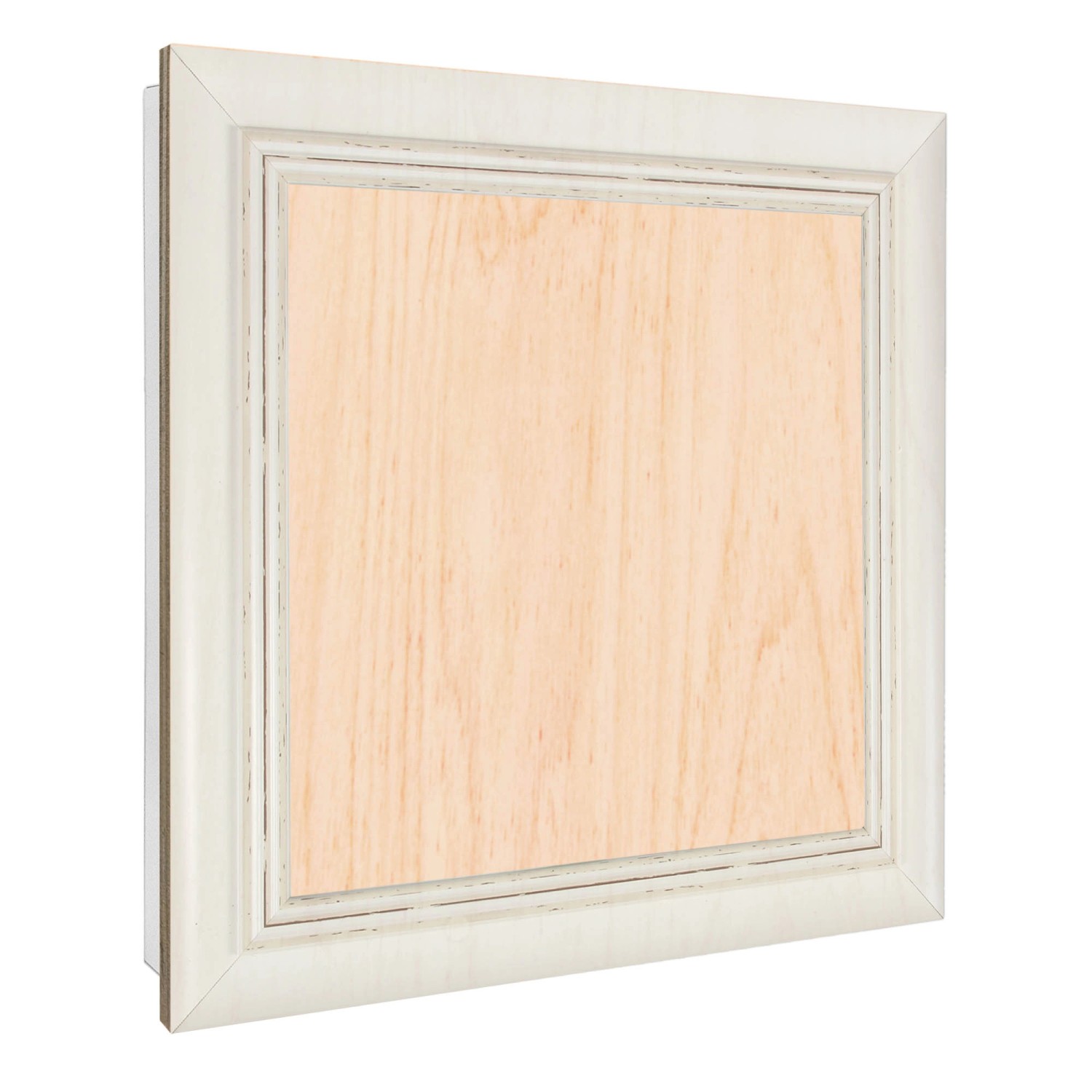 Banjado Großer Schlüsselbox Holz 30x30cm Weiß Scharnier Rechts 50 Haken Sch günstig online kaufen