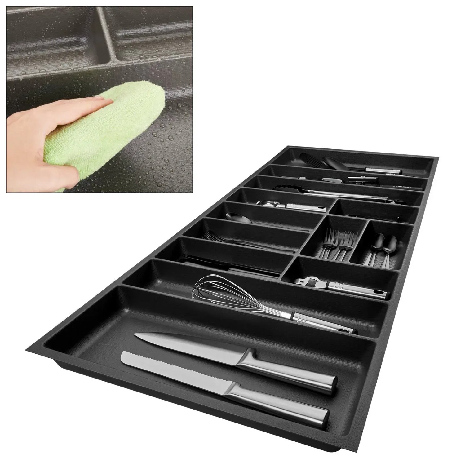 SOTECH Besteckkasten ORGA-BOX-3 1091 x 473 x 50,5 mm Anthrazit kaufen bei OBI