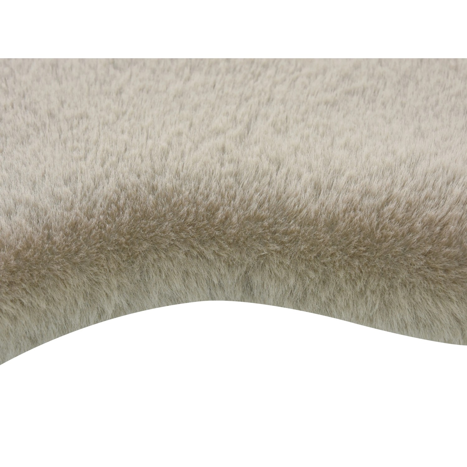 Kunstfell Teppich 60 x 90 cm Taupe kaufen bei OBI