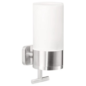 Tesa Esteetic Seifenspender in Edelstahloptik zur Wandmontage.