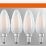 5er Set Osram LED-Leuchtmittel E14, Kerzenform, 4W, 470lm. Warmweißes Licht für Wohnräume.