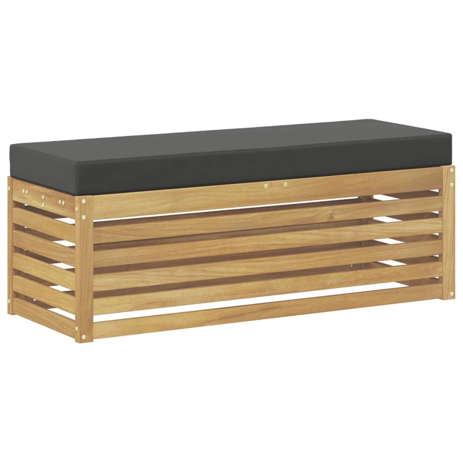 vidaXL Outdoor-Sofagarnitur Weiß und Anthrazit 115 x 43 x 45 cm 901694