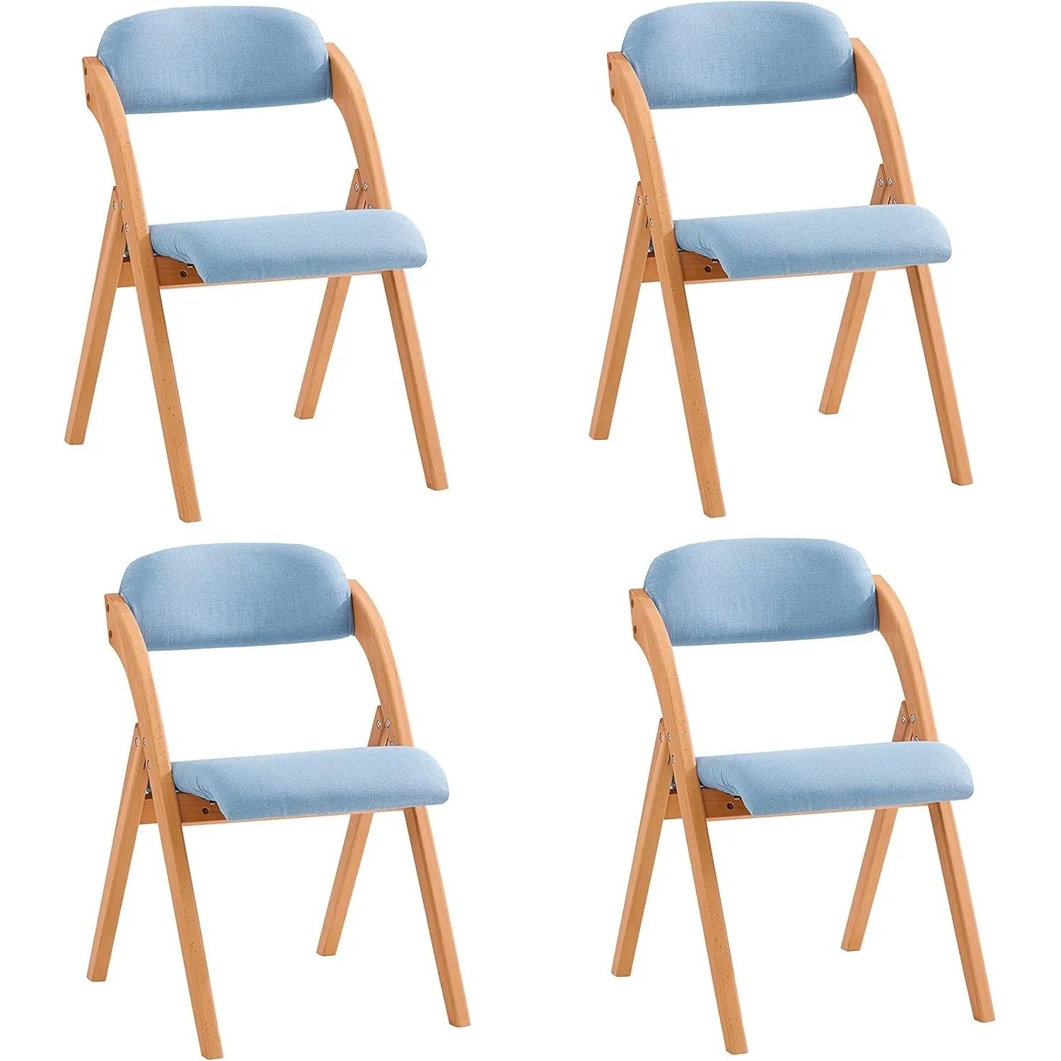 SoBuy 4er Set Esszimmerstuhl Klappstuhl Küchenstuhl Polsterstuhl mit Lehne günstig online kaufen