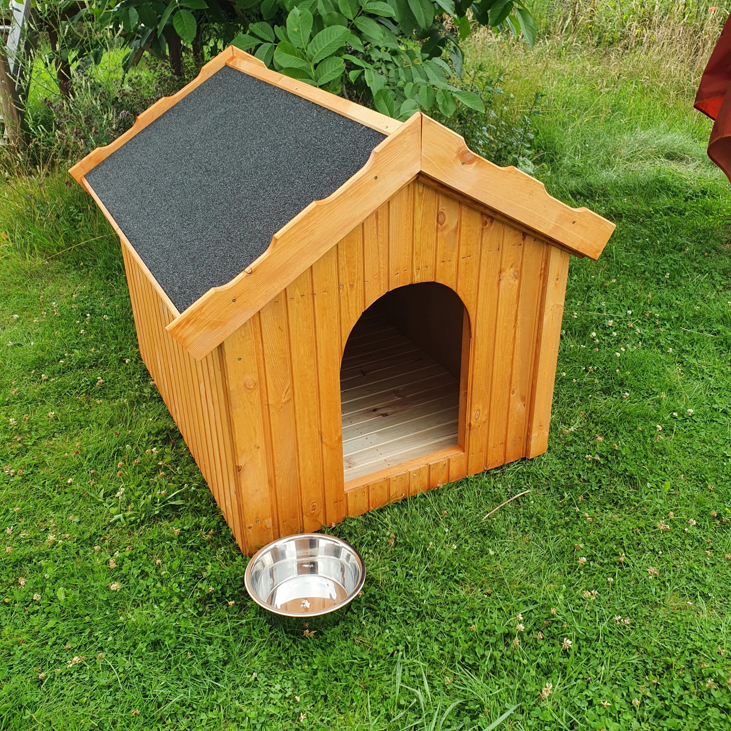 Promadino Hundehütte 114 cm x 102 cm x 96 cm Braun
