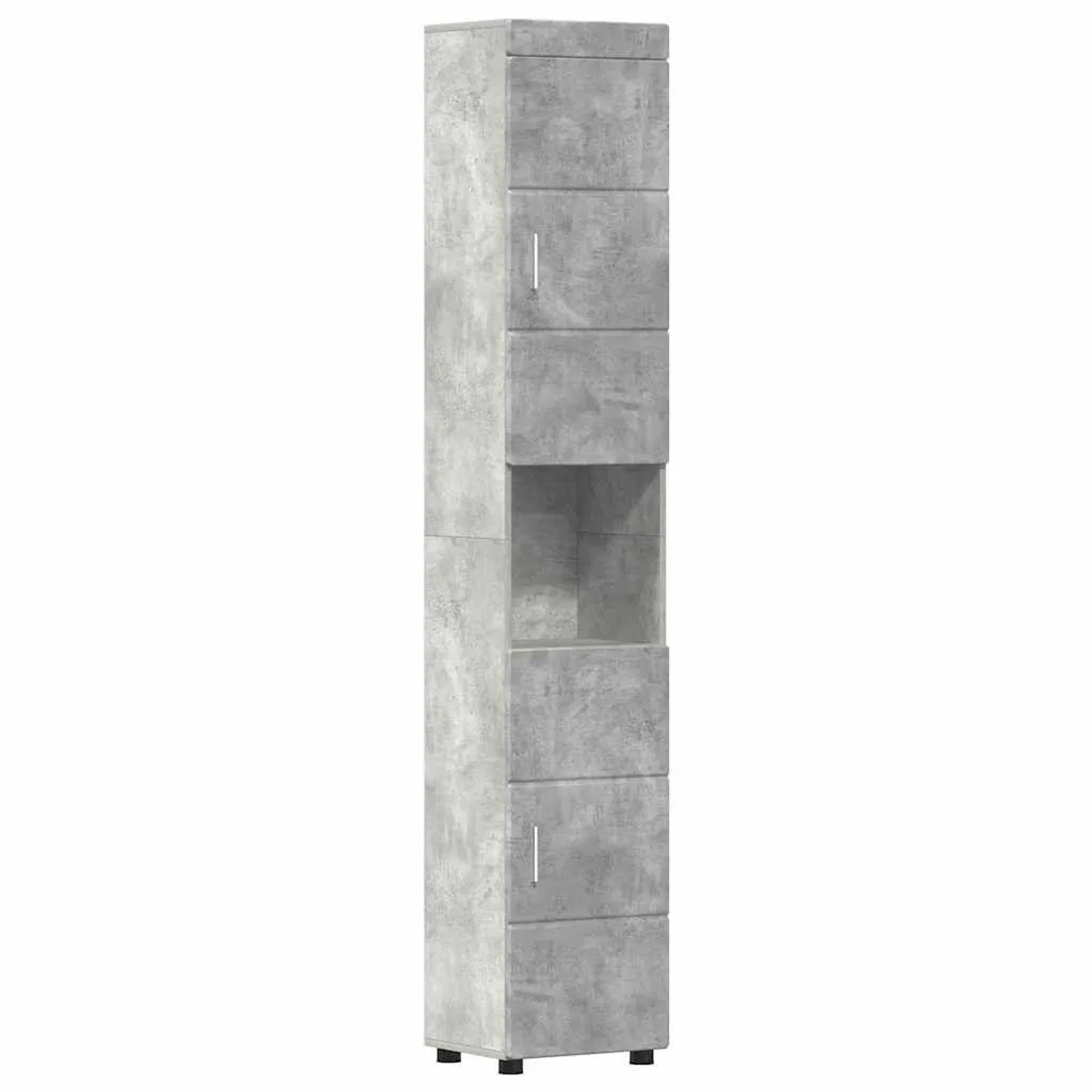 vidaXL Badezimmerschrank-Set TULUM Beton Grau 37 x 31,5 x 203 cm 880354