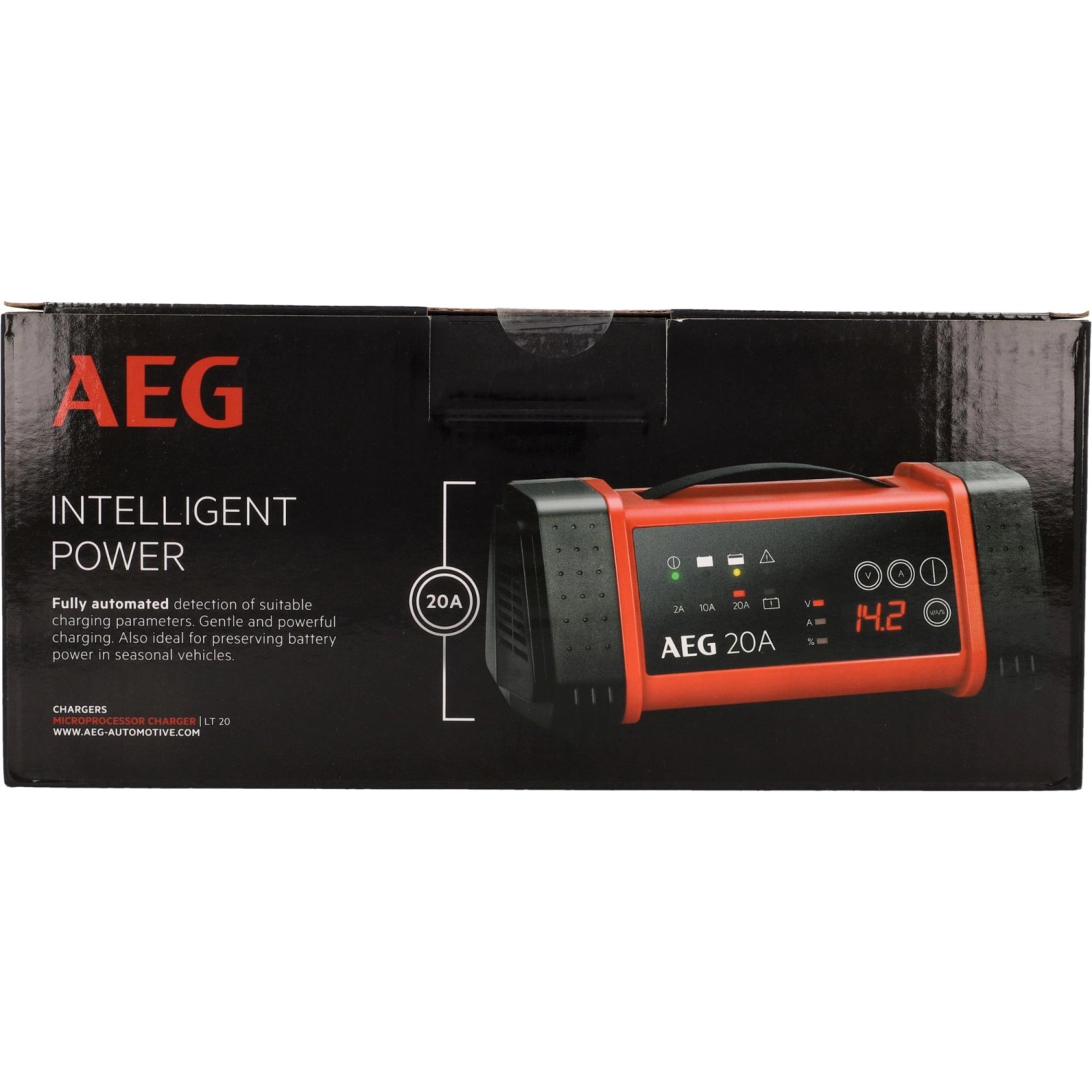 AEG Batterieladegerät LT 20 A in Originalverpackung. Autoelektrik für 12V/24V Batterien mit LED-Anzeige.