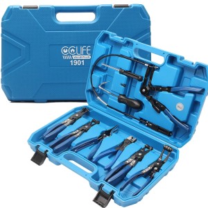 CCLIFE 9tlg Schlauchschellen‑Zangen Set Professionelles Set für Schlauchschellen und Schlauchklemmen, Ideal für KFZ‑Wartung