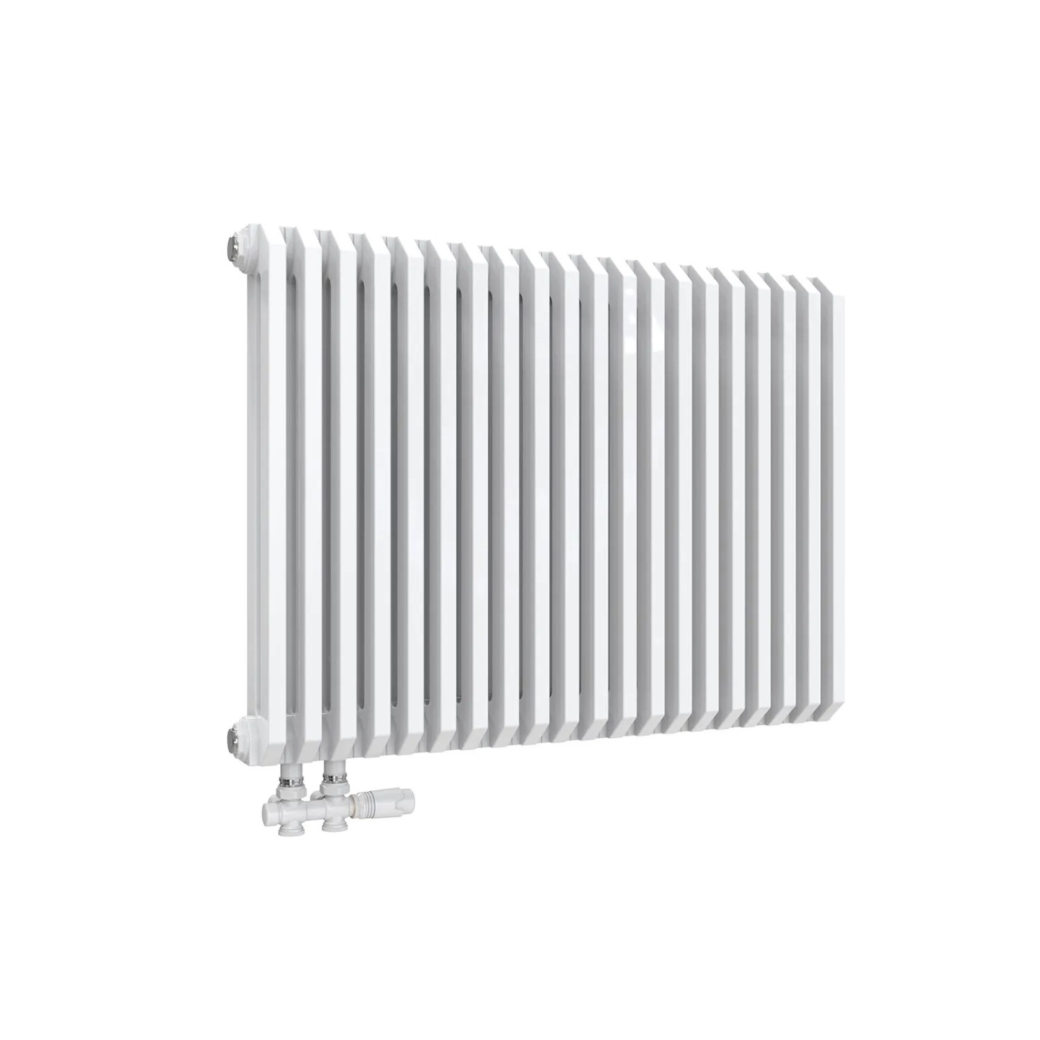 Emke Heizkörper 60x84cm 1383W Weiß Doppellagig D-Form Seitlicher Paneelheiz günstig online kaufen