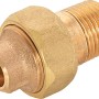 Löt-Verschraubung aus Rotguss, 12 mm x 21 mm (R 1/2), für Kupferrohre.