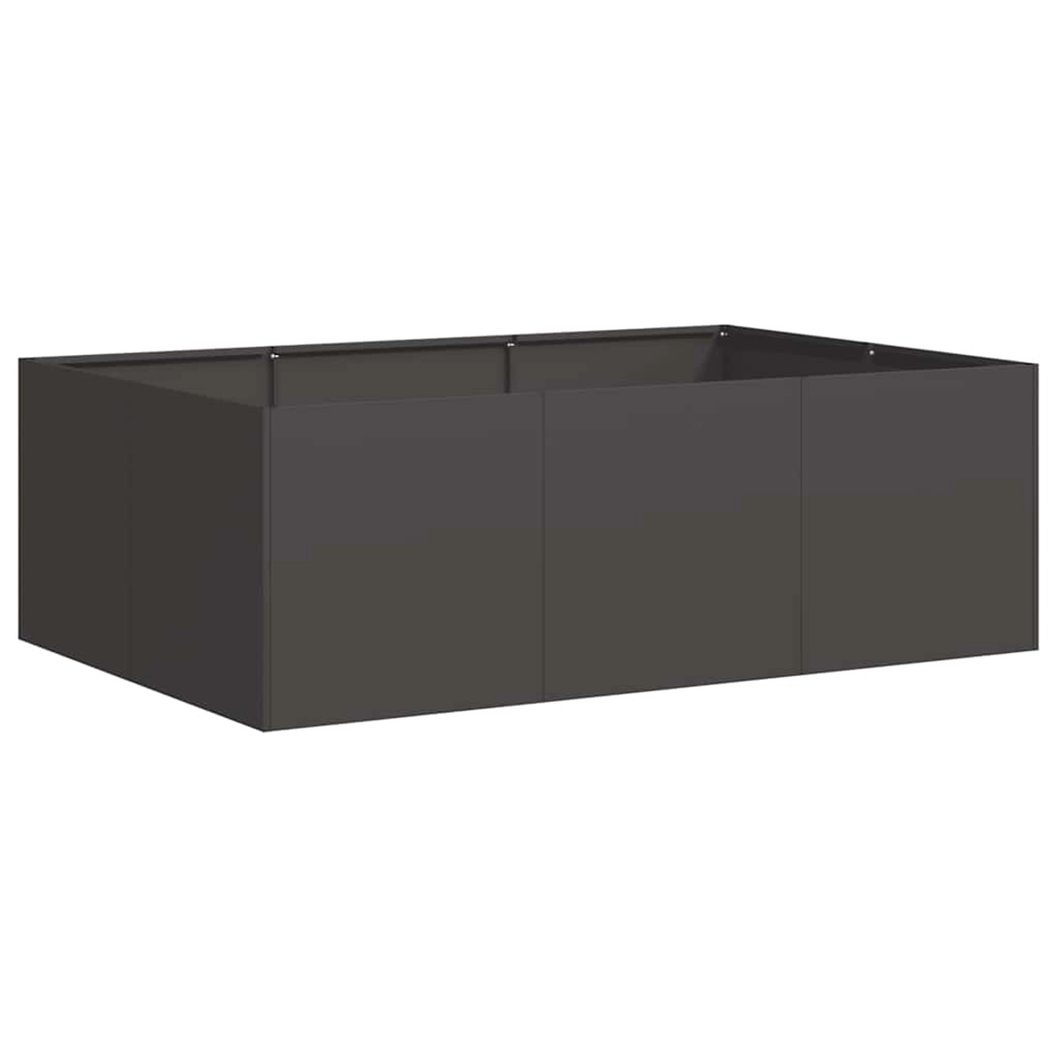 vidaXL Pflanzkübel Schwarz 120x80x40 cm Stahl 860745 günstig online kaufen