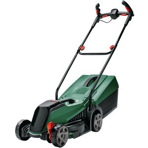 Bosch Akku-Rasenmäher CityMower 18V-32-300 Solo, grüner Rasenmäher für Stadtgärten.