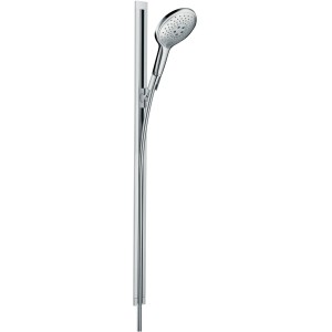 Hansgrohe Raindance Select S 150 Brauseset mit Stange (90cm) in Chromoptik.