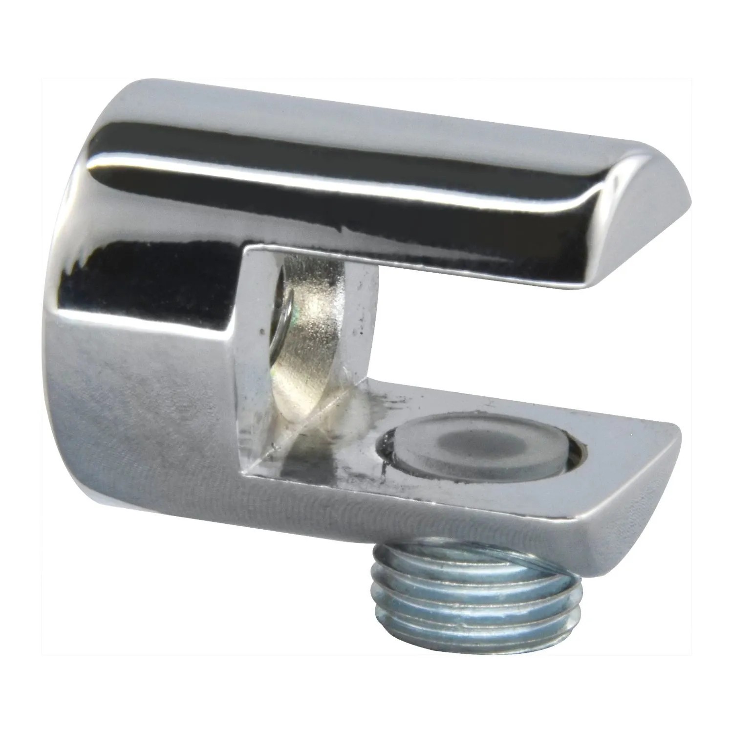 Fonsegrive Glastablar-Klemmträger Pescara Glas 6-10 mm Zamak Verchromt Poliert