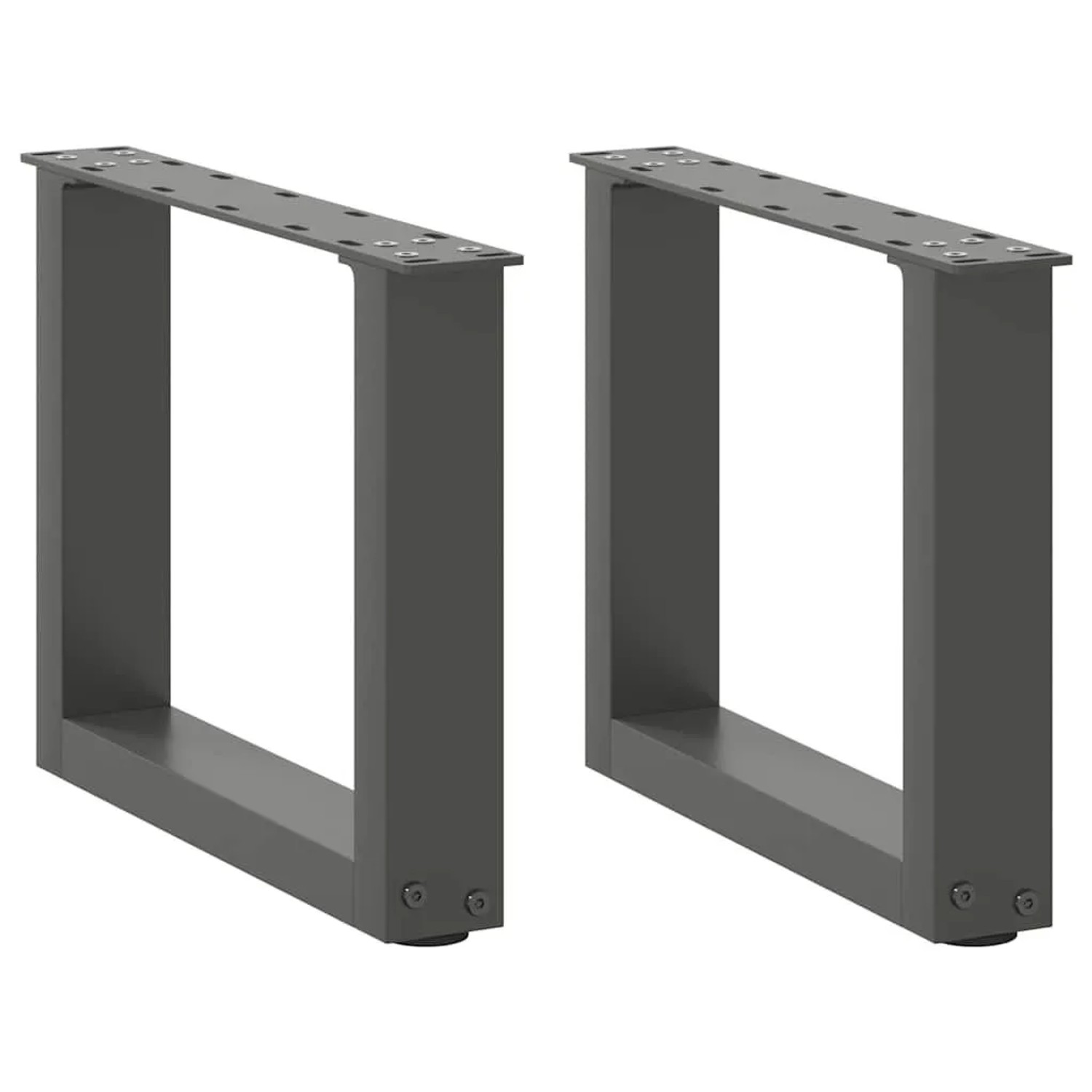 vidaXL Couchtischbeine U-Form 2 Stk Anthrazit 40x30-31 cm Stahl 4013134 günstig online kaufen