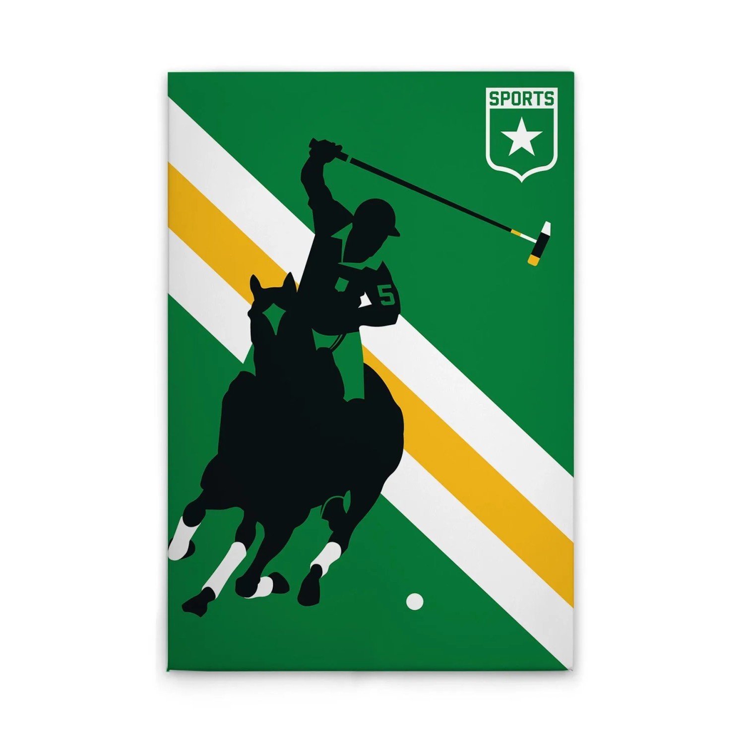Tadessi Leinwandbild - M1-No.50870 - Retro Polospieler - 40 x 60 cm - Querformat