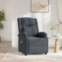 vidaXL Massagesessel Elektrisch Dunkelgrau Samt 3098405_2