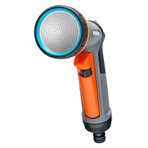 Gardena Bewässerungsbrause mit Schlauchverbinder für Gartenbewässerung.