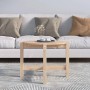 Runder vidaXL Couchtisch aus Kiefernholz, 62,5x45 cm, im Wohnzimmer.