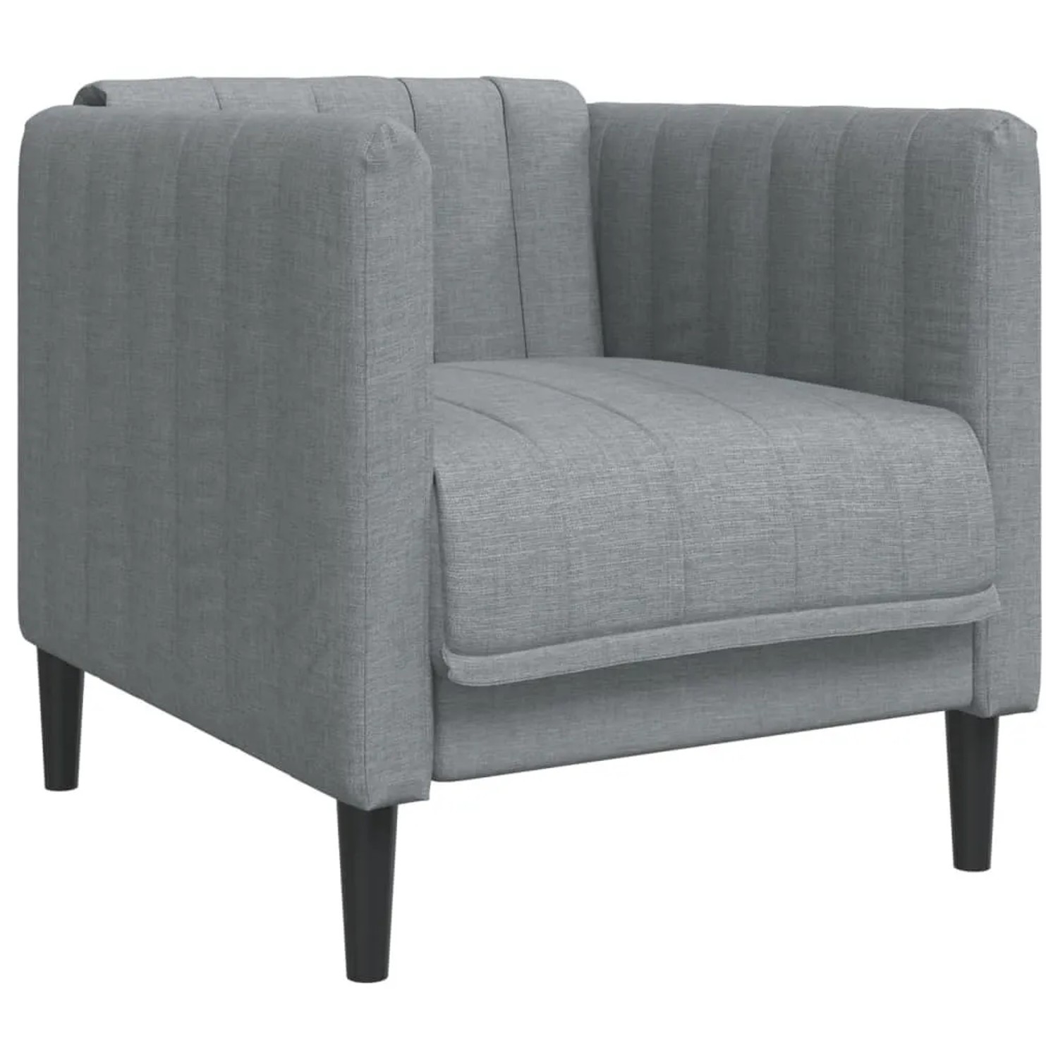vidaXL Sessel Hellgrau Stoff 372595