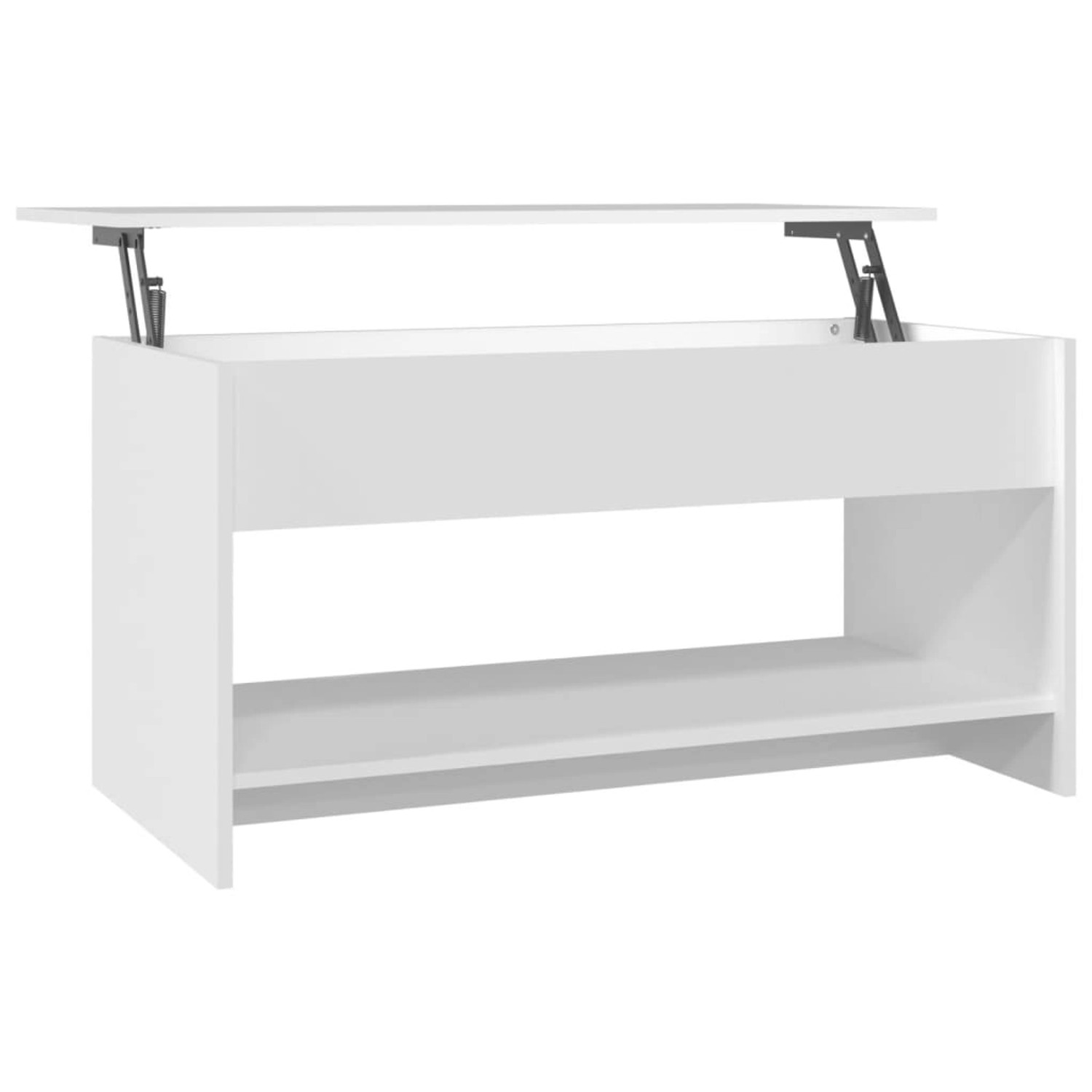 vidaXL Couchtisch Weiß 102x50x52,5 cm Holzwerkstoff 809647 günstig online kaufen