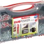 Fischer Dübel-Set Redbox DuoPower, 280-teilig, mit Dübeln und Schrauben in transparenter Box.