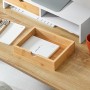 SoBuy Monitorständer mit 2 Schubladen Monitorerhöhung für Schreibtisch 47x11x18cm BBF02-WN_7