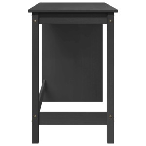 vidaXL Schreibtisch Grau 112 x 50 x 75 cm Massivholz Kiefer 42028374