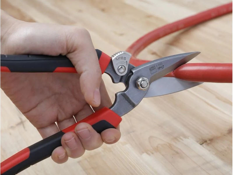 ERDI Combi-Schere Mit 2-Komponenten-Griff, 190 Mm Gerade - Ideal Für Heimwerker