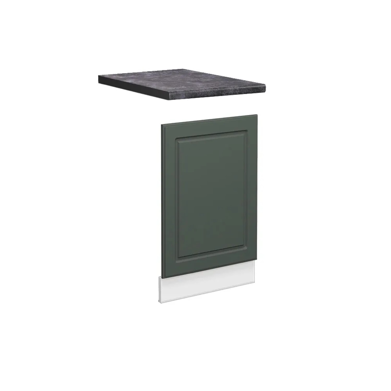 Vicco Frontblende Fame-Line Grün-Gold Landhaus/Weiß 45 cm AP Anthrazit