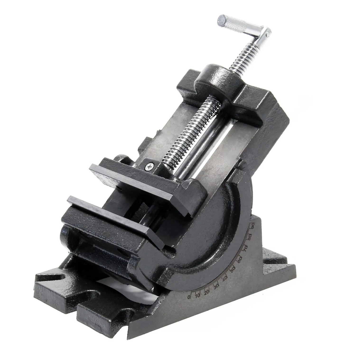 Wiltec Präzisions-Maschinenschraubstock 100Mm 90° Schraubstock Werkbank Zwinge