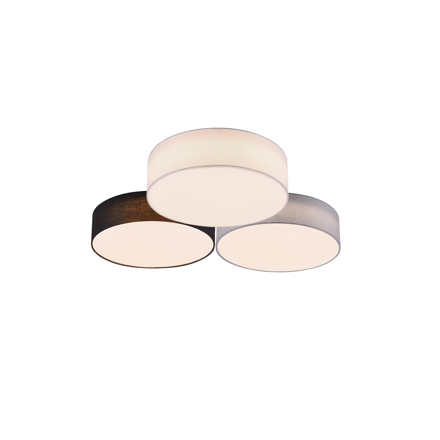 Trio LED-Deckenleuchte 1-flammig Lugano Weiß Ø 64,5 cm